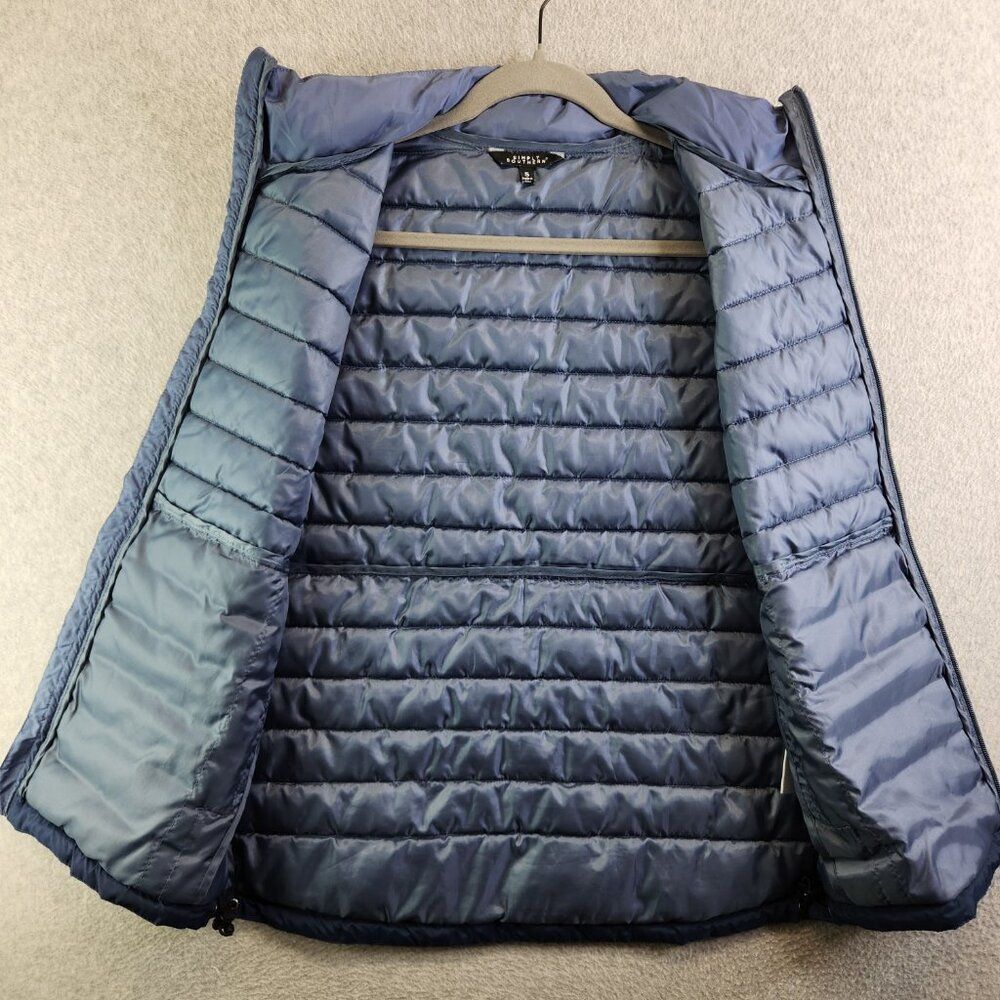Simply Southern Vest Mens S Blue Two Tone Puffer Quilted Western Cowboy Ranch - Picture 5 of 14